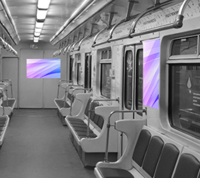 реклама на транспорте и в метро